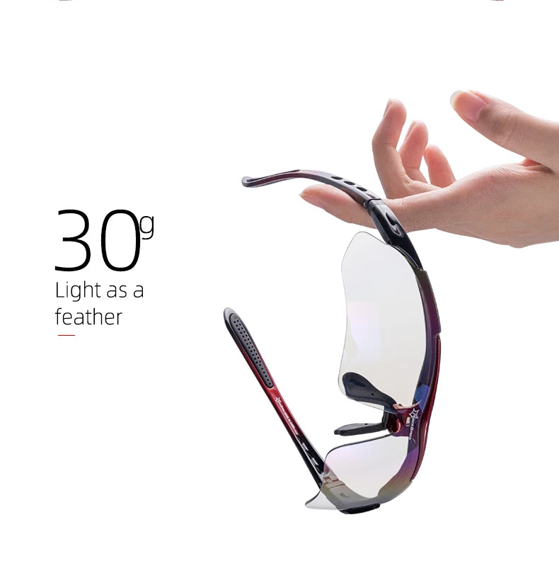 ROCKBROS Polarized Cycling Glasses  Clear Bike Glasses Eyewear UV400 Outdoor Sport Sunglasses Men Women Cycling Sunglasses