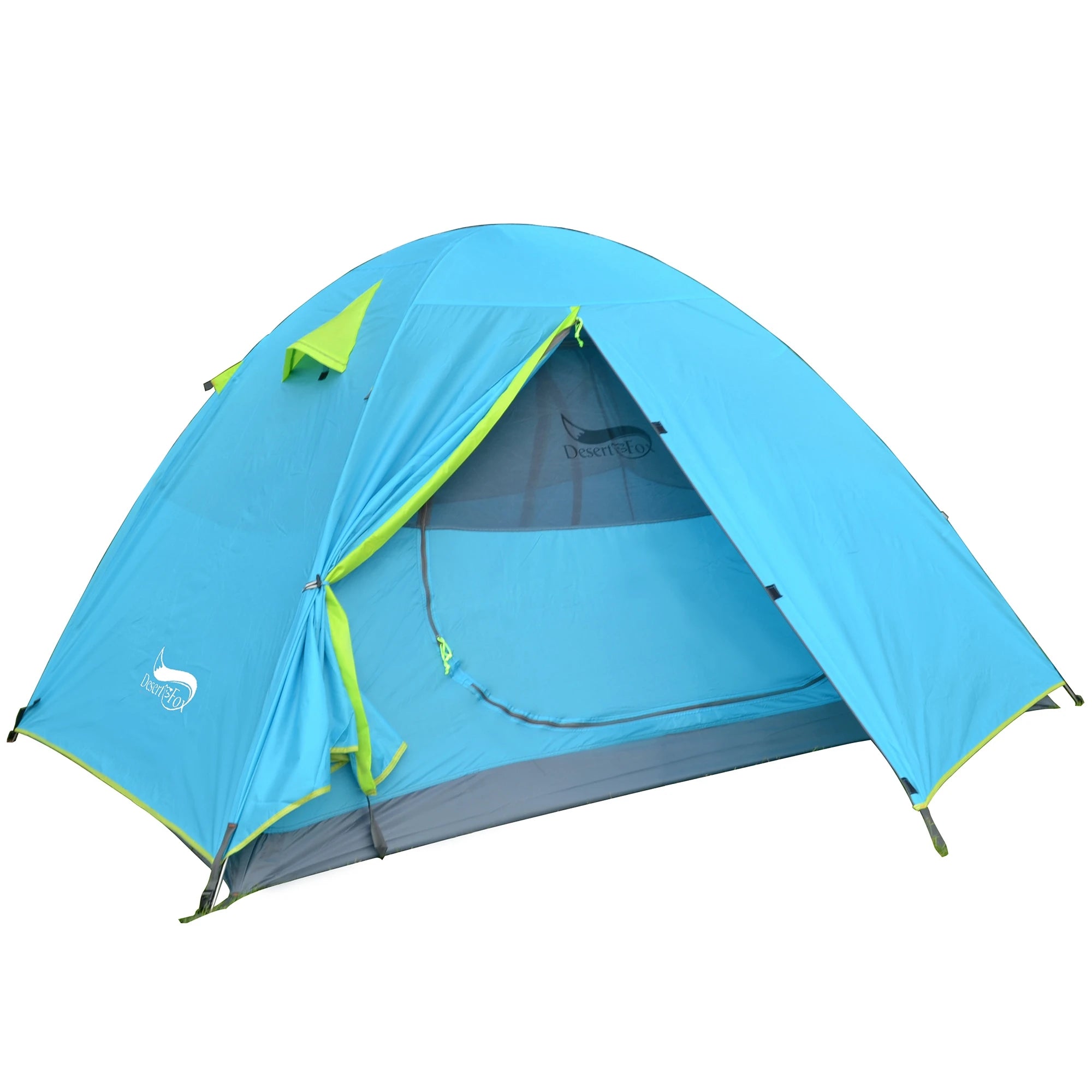 Backpacking Camping Tent, Lightweight 1-3 Person Tent Double Layer Waterproof Portable Aluminum Poles Travel Tents