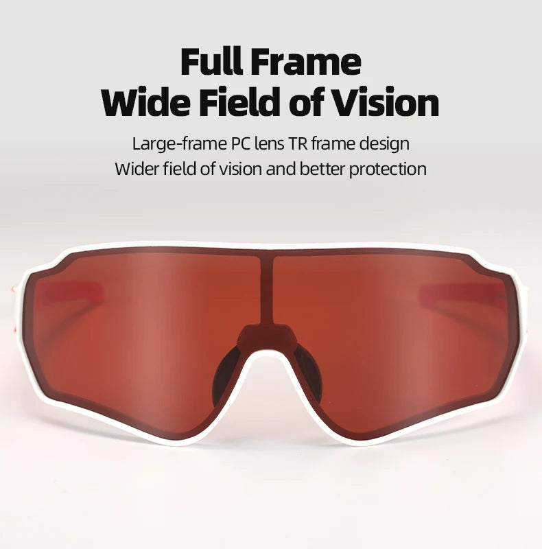 ROCKBROS Polarized Cycling Glasses  Clear Bike Glasses Eyewear UV400 Outdoor Sport Sunglasses Men Women Cycling Sunglasses