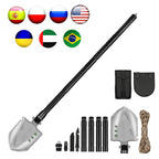 MT14102 Survival Folding Shovel Aluminum Tactical Search Shovel Car Snow Shovels Garden Tool Multi-function Shovels For Military