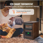 VEVOR FCJ 1500W Remote Control Infrared Panel Heater Electric Space Heater for Bathroom Installation EU Plug Desktop