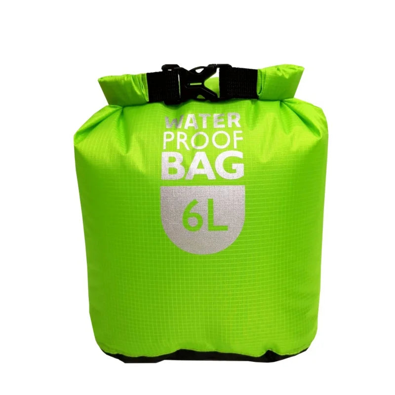 6/12/24L Waterproof Dry Bag Pack Sack Swimming Rafting Kayaking River Trekking Bags Floating Sailing Boating Quick drying Bag