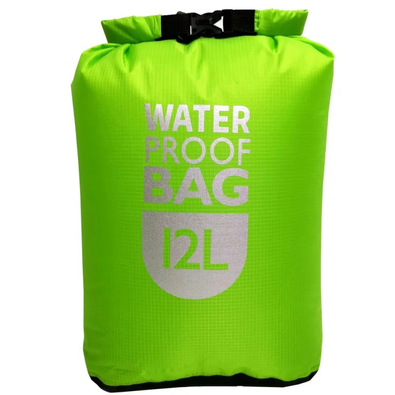 6/12/24L Waterproof Dry Bag Pack Sack Swimming Rafting Kayaking River Trekking Bags Floating Sailing Boating Quick drying Bag