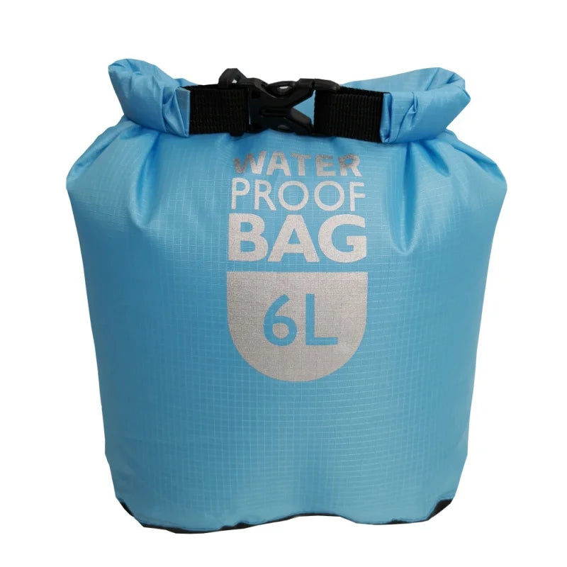 6/12/24L Waterproof Dry Bag Pack Sack Swimming Rafting Kayaking River Trekking Bags Floating Sailing Boating Quick drying Bag
