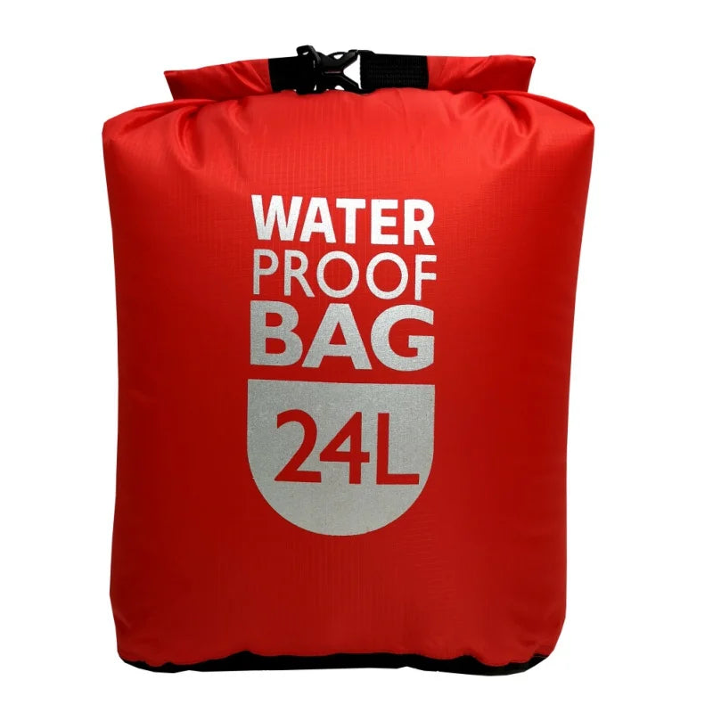6/12/24L Waterproof Dry Bag Pack Sack Swimming Rafting Kayaking River Trekking Bags Floating Sailing Boating Quick drying Bag
