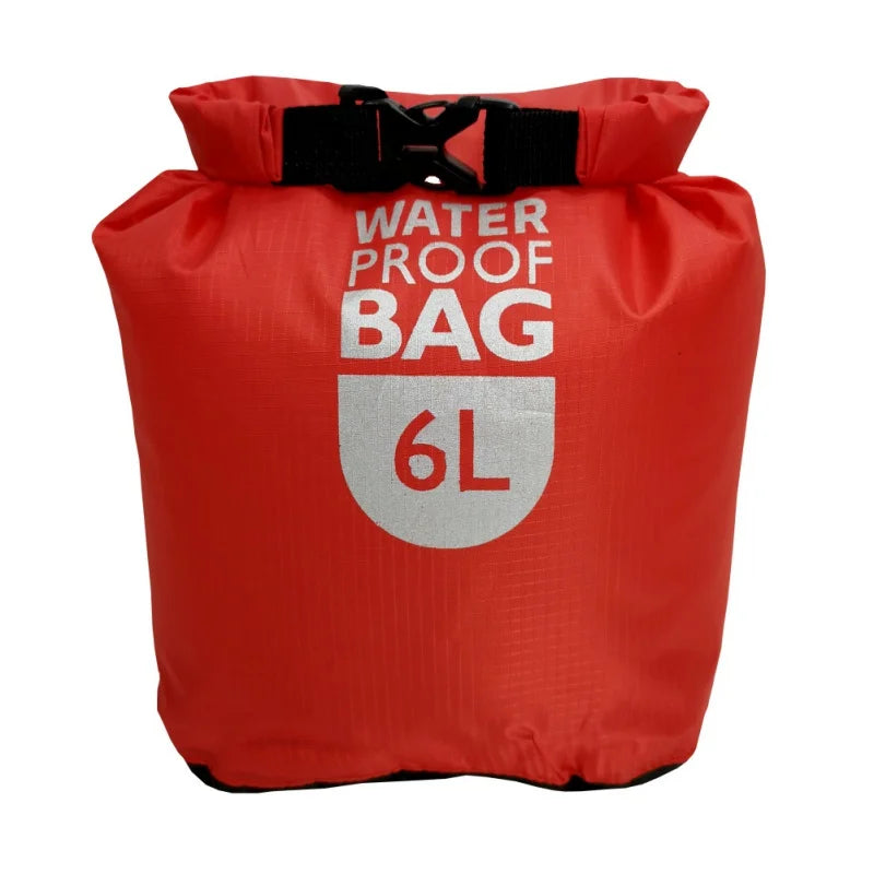 6/12/24L Waterproof Dry Bag Pack Sack Swimming Rafting Kayaking River Trekking Bags Floating Sailing Boating Quick drying Bag
