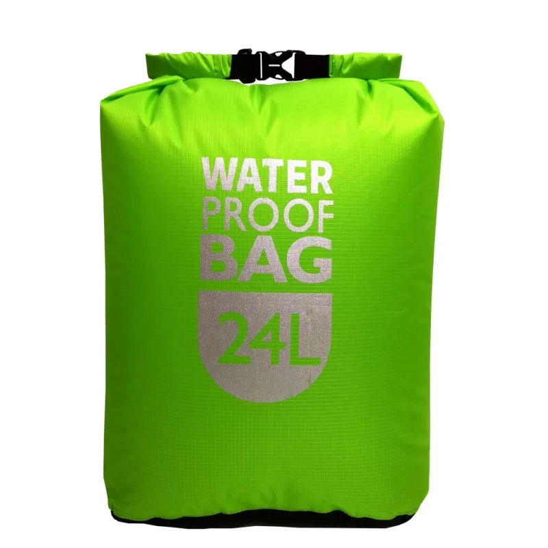 6/12/24L Waterproof Dry Bag Pack Sack Swimming Rafting Kayaking River Trekking Bags Floating Sailing Boating Quick drying Bag
