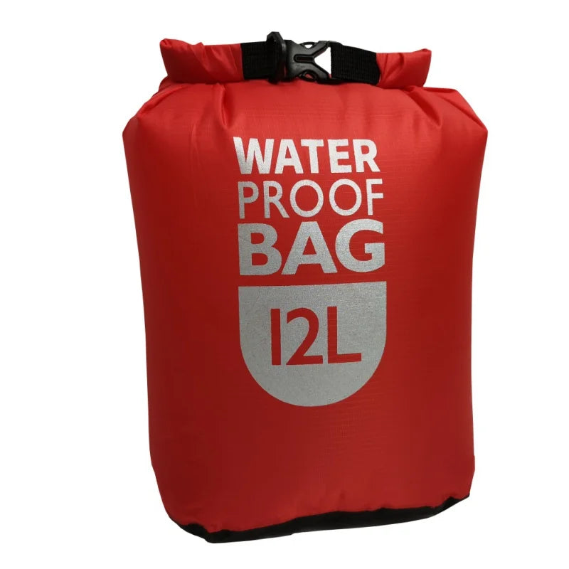 6/12/24L Waterproof Dry Bag Pack Sack Swimming Rafting Kayaking River Trekking Bags Floating Sailing Boating Quick drying Bag