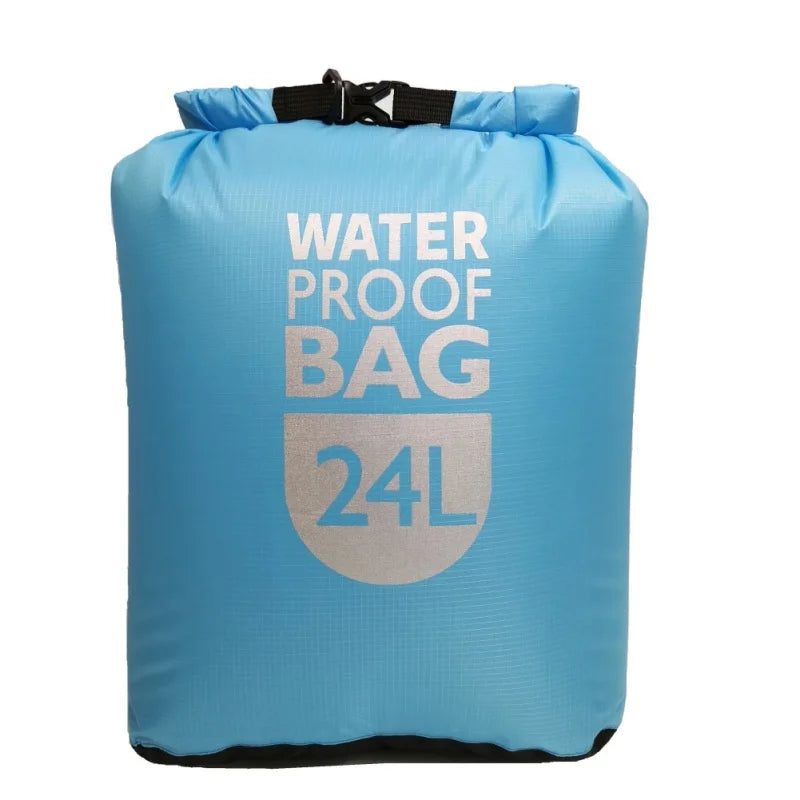 6/12/24L Waterproof Dry Bag Pack Sack Swimming Rafting Kayaking River Trekking Bags Floating Sailing Boating Quick drying Bag