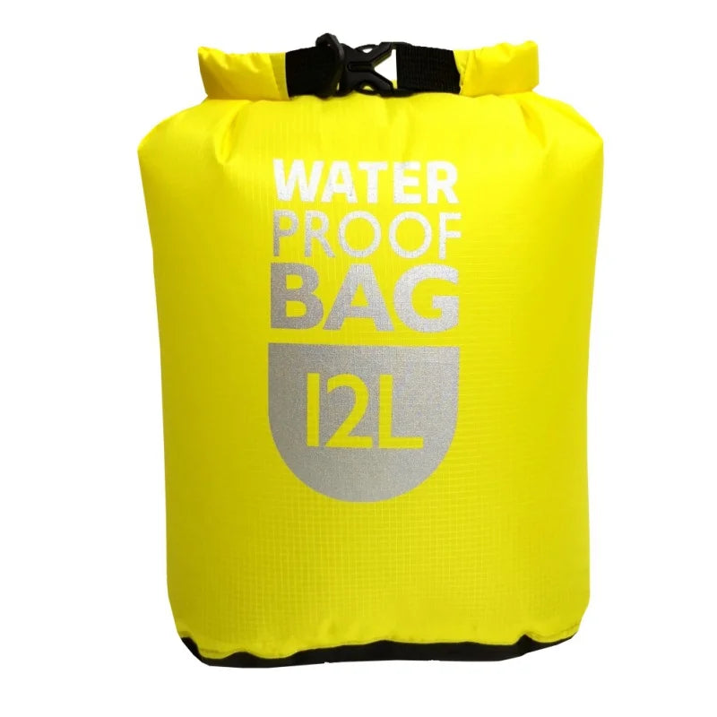 6/12/24L Waterproof Dry Bag Pack Sack Swimming Rafting Kayaking River Trekking Bags Floating Sailing Boating Quick drying Bag