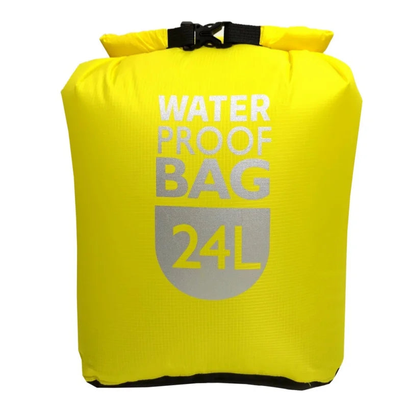 6/12/24L Waterproof Dry Bag Pack Sack Swimming Rafting Kayaking River Trekking Bags Floating Sailing Boating Quick drying Bag
