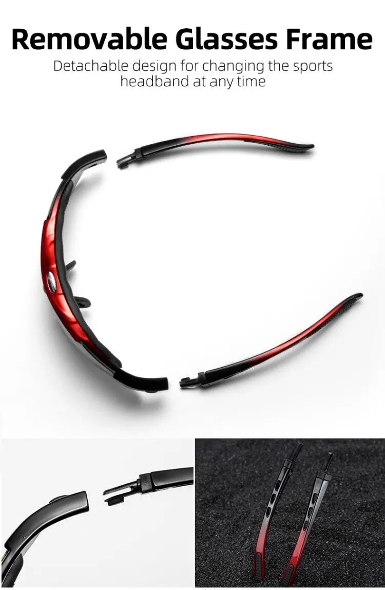 ROCKBROS Polarized Cycling Glasses  Clear Bike Glasses Eyewear UV400 Outdoor Sport Sunglasses Men Women Cycling Sunglasses