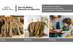 Battilo Faux Fur Throw Blanket Luxury Decorative Sofa Blankets Thick Warm Fur Blanket Soft Fluffy Plaid Throws For Bed King Size
