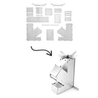 Outdoor Wood Stove Thick Stainless Steel Removable Portable Camping Stove Camping Hiking Fire Stove Camping Supplies