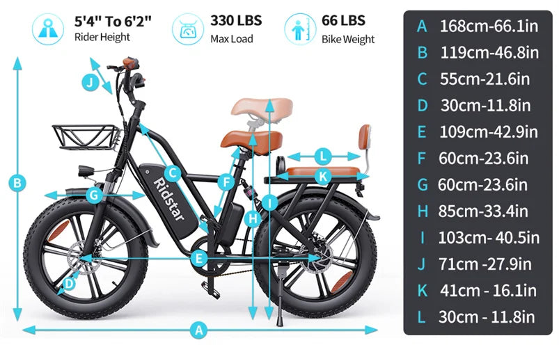 Long Distance Capacity Super Power 48 Volt Electric Bike Eco Friendly Mountain Bicycle 20" Fat Tire Electric E Bike