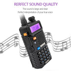 1/2PCS BaoFeng UV-5R 8W Tri-Power Walkie Talkie High Power Dual Band Long Range 128 CH Portable Handheld UV 5R Ham Two Way Radio