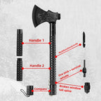 Outdoor Camping Survival Axe Aluminum Handle  Steel Metal Head First Aid Detachable Multifunction Hunting Hiking Tactical Axes