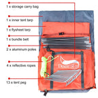 Backpacking Camping Tent, Lightweight 1-3 Person Tent Double Layer Waterproof Portable Aluminum Poles Travel Tents