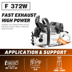 Hot Selling in the US NEOTEC 380 372XP Cylinder 2-stroke Gasoline 72cc Chain Saw Petrol Chainsaw Motosierras for 25/28''/36''