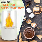 RTS Popular Tabletop Fireplace Personal Smokeless Ethanol Fire Pit Alcohol Heater With Glass Tube