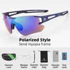 ROCKBROS Polarized Cycling Glasses  Clear Bike Glasses Eyewear UV400 Outdoor Sport Sunglasses Men Women Cycling Sunglasses