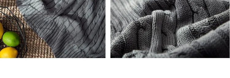 100% Cotton High quality Sheep velvet Blankets Winter warmth Knitted wool blanket Sofa/Bed cover quilt Knitted blanket