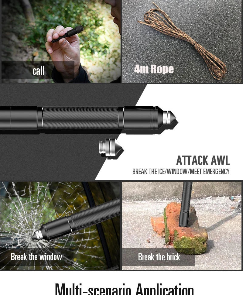 MT14102 Survival Folding Shovel Aluminum Tactical Search Shovel Car Snow Shovels Garden Tool Multi-function Shovels For Military