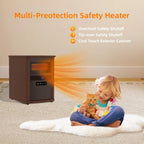 Over Heat Safety Protection Electric Portable Indoor Household Living Room Bedroom Air Space Infrared Quartz Cabinet Heater