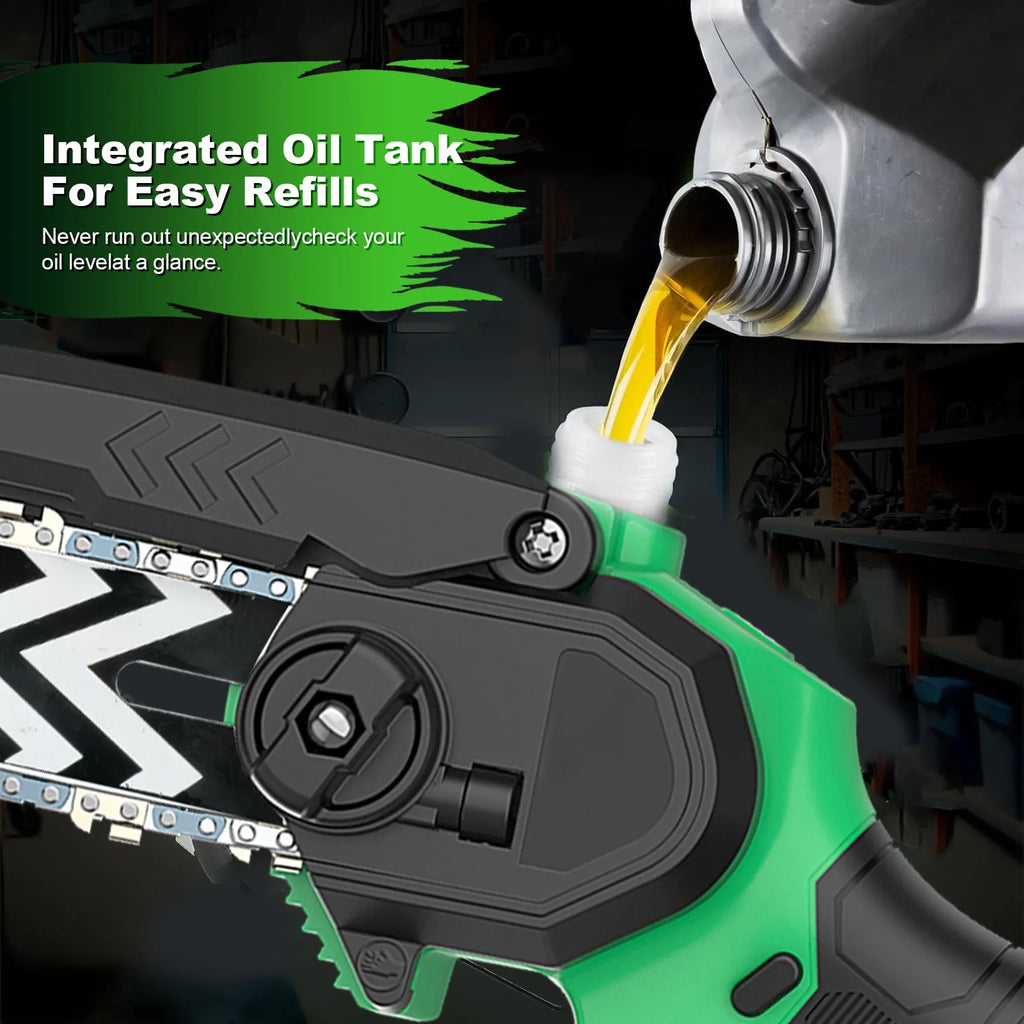 Powerful 20V Cordless Chain Saw DIY Industrial Grade Power Tools for Wood Cutting Local US Warehouse Battery Source