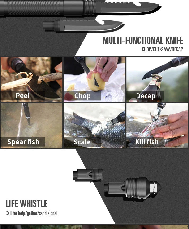 MT14102 Survival Folding Shovel Aluminum Tactical Search Shovel Car Snow Shovels Garden Tool Multi-function Shovels For Military