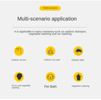 Portable Camping Shower Hiking Travel 12V Car Cigarette Lighter Outdoor Bath Shower of Plant Watering Car Cleaning Pet Bath Pump