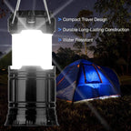3 Lighting Modes Camping Lamp Solar Powered Flashlight Portable T