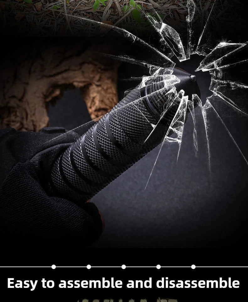 Outdoor Camping Survival Axe Aluminum Handle  Steel Metal Head First Aid Detachable Multifunction Hunting Hiking Tactical Axes