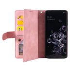 Zipper Wallet Case for Samsung Galaxy S25Ultra S24 Ultra 24FE S25 Plus Leather Case Kickstand Phone Cover Cash Cards Pocket