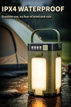2000mAh Solar Camping Light Foldable Portable Tent Light with Intelligent Display Outdoor Hanging Light