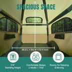 Truck Bed Tent 5.5ft-8ft for 2+1 People/Family, 2 Mins Fast Setup Inflatable Pickup Truck Tent, PU 3000mm Waterproof