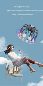 Octopus Claw Eight Claw Massager USB Charging Therapeutic Scratch Pad Electric Head Massager Therapeutic Electric Scalp Massager
