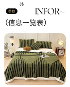 Super Thick and Warm Flannel Blanket Super Soft Fluffy Queen Size Bed Blanket Cozy Skin-friendly Multifunctional Nap Blanket