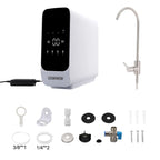 OSWNKW Reverse Osmosis Water Filtration System - 600GPD High Flow, Tankless, Reduced TDS, Compact, 1:2 Drain Ratio, Mineralized