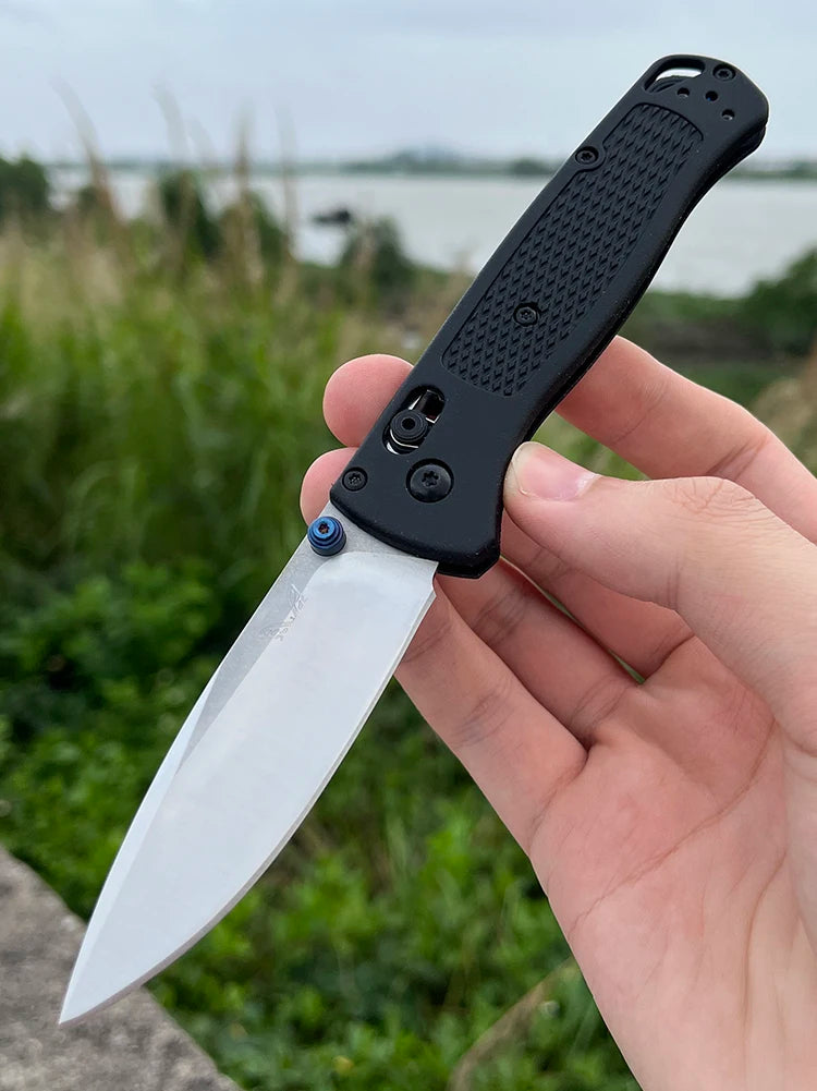 BM Bugout 535 EDC Knife Ranger Green Grivory Handle knife CPM-S30V Stainless Steel folding knife hiking tactical pocket knife