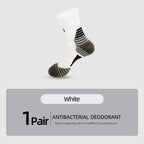 Deodorant Nano Copper Sports Socks for Men Antibacterial Basketball Climbing Sock Summer Compression MTB Cycling Bicycle Running