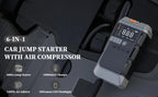 Car Jump Starter with Air Pump 3000A Peak Starter Box 150PSI Digital Tire Inflator Car Battery Jump Starter With Air Compressor