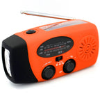 Emergency Solar Power Hand Crank Dynamo Generator 10000mAh Phone Charger Bank SOS AM/FM Weather Flashlight Radio Power Bank