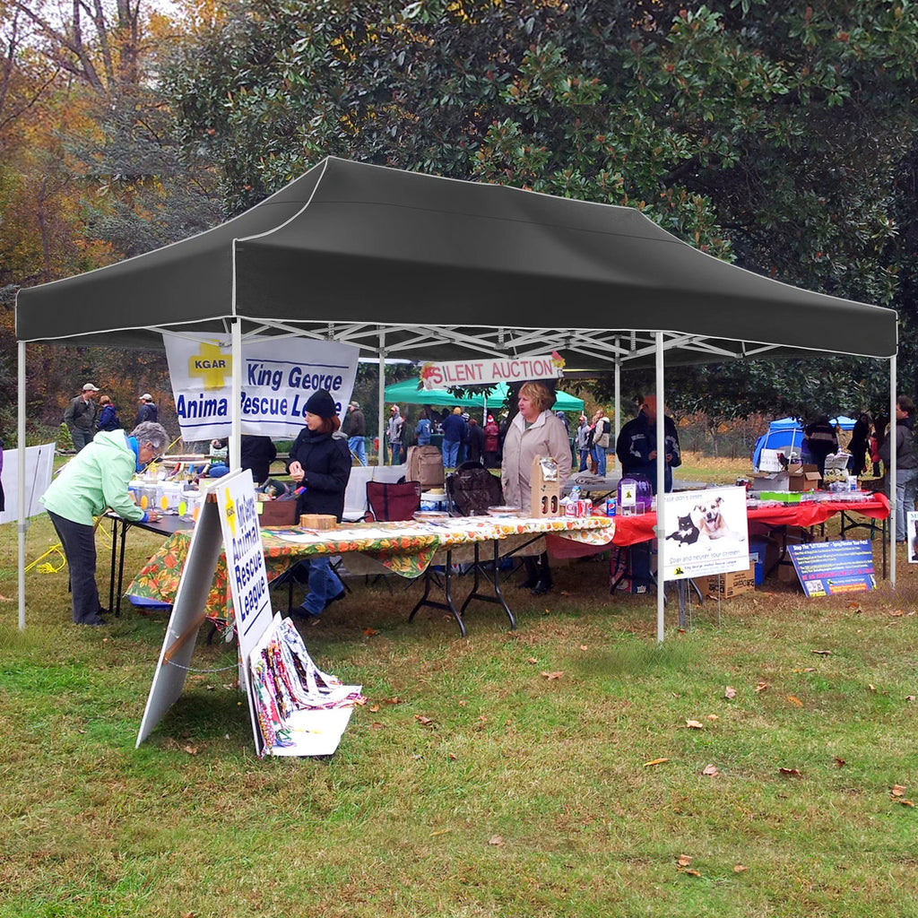 10x20 Heavy Duty Pop Up Canopy Tent for Parties Event Wedding Commercial Instant Canopy with Roller Bag, Party Tent Waterproof