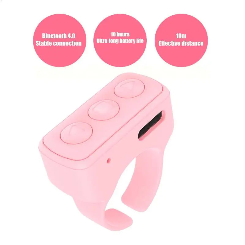 Wireless Fingertip Remote Control Ring BT Ring Scroller Page Turner Stable Connection Wireless Page Turner