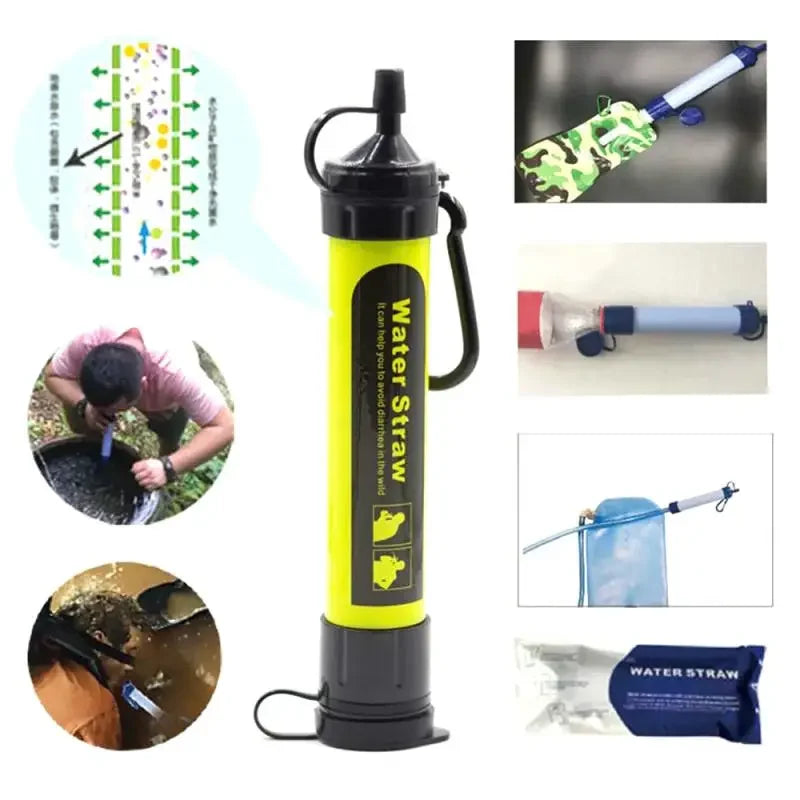 Outdoor Wild Life Emergency Water Purifier Wild Drink Portable Filter Straw 99.99% Water Purifier Camping Hiking Water Purifier