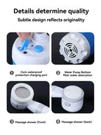 Portable Rechargeable Outdoor Shower Handheld Compact Design Gentle Flow for Car Washing Gardening Bathing Camping Travel