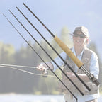 Mavllos Sneak Fishing Fly Rod 6.5ftT 8ft 9ft  Cork Handle Light Lake River 40T Carbon Fiber Fly Rod For Trout and Bass