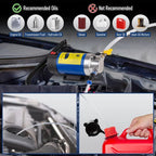 12V Oil Pump Convenient 1-4L/min Oil Pump Electric Oil Suction Oil Change Pump Rainbow Car Motorcycle Tool