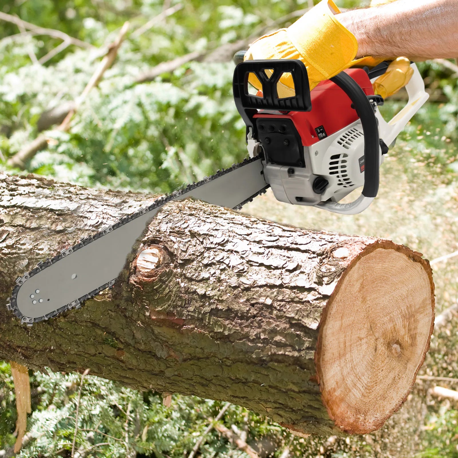 20inch/22inch Gas-powered Chainsaw, 2-Stroke 52CC Air-cooled Gasoline Chainsaw, Chainsaw Cutting Wood Gas Sawing, Chain Saw Set